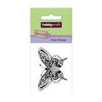 hobbycraft mini clear stamp butterfly