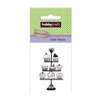 Hobbycraft Mini Clear Stamp Cupcake Stand