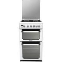 Hotpoint HUG52P 50cm ULTIMA Gas Cooker in White Double Oven A Rated