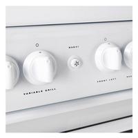 hotpoint hag51p 50cm gas cooker in polar white twin cavity fsd