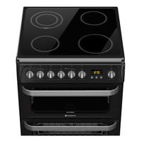 Hotpoint HUE61KS 60cm ULTIMA Electric Cooker in Black Double Oven