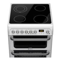 Hotpoint HUE61PS 60cm ULTIMA Electric Cooker in White Double Oven