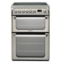 Hotpoint HUE61XS 60cm ULTIMA Electric Cooker in St Steel Double Oven