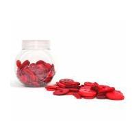 Hobbycraft Button Jar Red