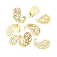 hobbycraft decorative wooden shapes paisley 8pcs plain