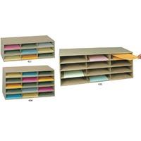 Horizontal Literature Racks 15 Compartments 450h x 860w x 300d