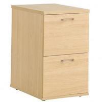 Home Office 2 Draw Filing Cabinet Beech