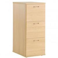 Home Office 3 Draw Filing Cabinet Beech