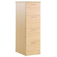 Home Office 4 Draw Filing Cabinet Beech