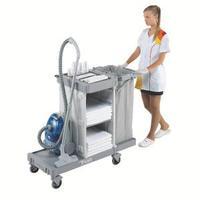 housekeeping trolley large base grey 374981