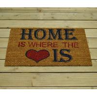 Home Is Where The Heart Is Design Coir Doormat by Gardman
