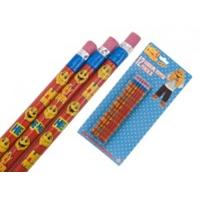 honey monster 12 piece rubber tipped pencil set