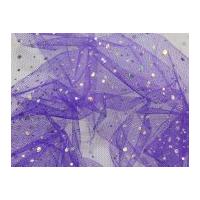 Hologram Sequin Net Fabric Purple