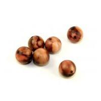 Hobby & Crafting Fun Marble Look Round Beads Brown