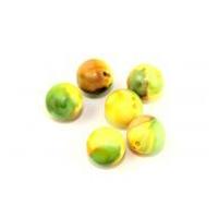 Hobby & Crafting Fun Marble Look Round Beads Yellow