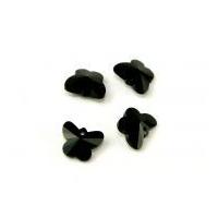 hobby crafting fun glass crystal butterfly pendant beads black