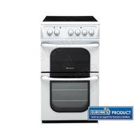 hotpoint 52tcws freestanding electric cooker white