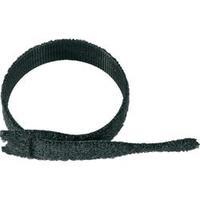 Hook-and-loop cable tie for bundling Hook and loop pad (L x W) 200 mm x 13 mm Black VELCRO® brand ONE-WRAP Strap® 1 pc(