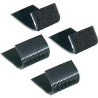 Hook-and-loop tape stick-on Hook and loop pad, Heavy duty (L x W) 100 mm x 50 mm Black Fastech 730-330-2C 1 pair