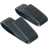 Hook-and-loop tape stick-on Hook and loop pad (L x W) 500 mm x 50 mm Black Fastech 919-9999C 1 pair