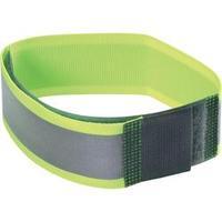 Hook-and-loop tape with reflector, sew-on Hook and loop pad (L x W) 430 mm x 38 mm Neon yellow Fastech NEONGELB 430MM LA