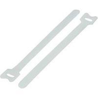 Hook-and-loop cable tie for bundling Hook and loop pad (L x W) 125 mm x 12 mm White KSS MGT-125WE 1 pc(s)