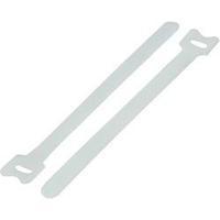 Hook-and-loop cable tie for bundling Hook and loop pad (L x W) 210 mm x 16 mm White KSS MGT-210WE 1 pc(s)