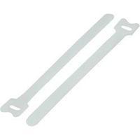 Hook-and-loop cable tie for bundling Hook and loop pad (L x W) 240 mm x 16 mm White KSS MGT-240WE 1 pc(s)
