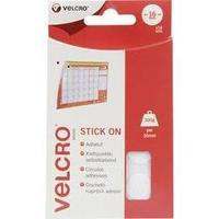 Hook-and-loop stick-on dots stick-on Hook and loop pad (Ø) 16 mm White VELCRO® brand VEL-EC60227 16 pair