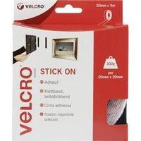 Hook-and-loop tape stick-on Hook and loop pad (L x W) 5000 mm x 20 mm White VELCRO® brand VEL-EC60216 5 m