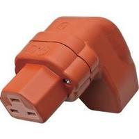 Hot wire connector C21 ATT.LOV.SERIES_POWERCONNECTORS 444 Socket, right angle Total number of pins: 2 + PE 16 A Red Kalt