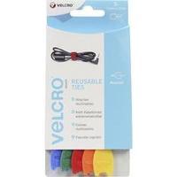 Hook-and-loop cable tie for bundling Hook and loop pad (L x W) 200 mm x 12 mm Blue, Green, Red, Orange, Yellow VELCRO®