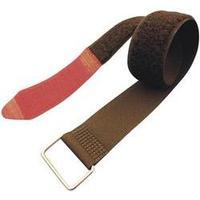 Hook-and-loop tape with strap Hook and loop pad (L x W) 600 mm x 38 mm Black, Red Fastech F101-38-600M 1 pc(s)