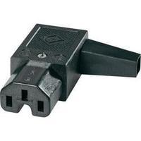 Hot wire connector C15 ATT.LOV.SERIES_POWERCONNECTORS 43R Socket, right angle Total number of pins: 2 + PE 10 A Black K