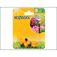 Hozelock 90 Degree Adjustable Micro Jet 4mm/13mm (3 Pack) HOZ2793