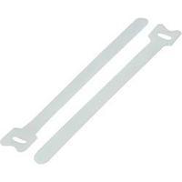 Hook-and-loop cable tie for bundling Hook and loop pad (L x W) 180 mm x 12 mm White KSS MGT-180WE 1 pc(s)