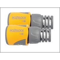 Hozelock 2050 Hose End Connector for 12.5-15 mm (1/2 in & 5/8 in) Hose Twin Pack