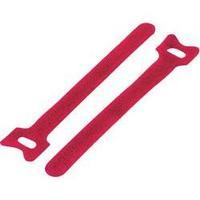 Hook-and-loop cable tie for bundling Hook and loop pad (L x W) 125 mm x 12 mm Red KSS MGT-125RD 1 pc(s)