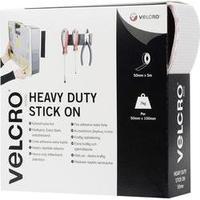 Hook-and-loop tape stick-on Hook and loop pad, Heavy duty (L x W) 5000 mm x 50 mm White VELCRO® brand VEL-EC60244 5 m
