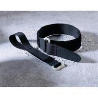 Hook-and-loop tape with strap Hook and loop pad (L x W) 400 mm x 30 mm Black Fastech 19046/30 1 pc(s)