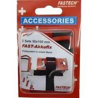 Hook-and-loop tape stick-on, with strap Hook and loop pad (L x W) 100 mm x 50 mm Black Fastech 702-330-Mod1 2 pc(s)