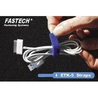 Hook-and-loop cable tie for bundling Hook and loop pad (L x W) 110 mm x 11 mm White Fastech 800-010C 10 pc(s)