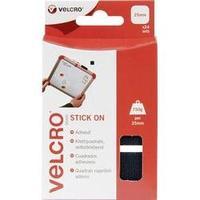 Hook-and-loop stick-on squares stick-on Hook and loop pad (L x W) 25 mm x 25 mm Black VELCRO® brand VEL-EC60236 24 pair