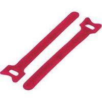 Hook-and-loop cable tie for bundling Hook and loop pad (L x W) 150 mm x 12 mm Red KSS MGT-150RD 1 pc(s)