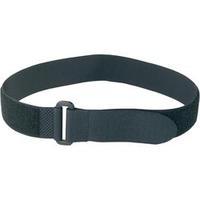 Hook-and-loop tape with strap Hook and loop pad (L x W) 600 mm x 30 mm Black Fastech 19046/30 1 pc(s)