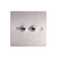 Holder 10A 2-Way Stainless Steel Switch