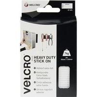 Hook-and-loop tape stick-on Hook and loop pad, Heavy duty (L x W) 100 mm x 50 mm White VELCRO® brand VEL-EC60240 2 pair