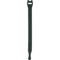 Hook-and-loop cable tie for bundling Hook and loop pad (L x W) 200 mm x 12 mm Black TOOLCRAFT KL12X200SC 1 pc(s)