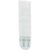 Hook-and-loop tape stick-on Hook and loop pad (L x W) 70 mm x 18 mm White 3M Command 4 pair