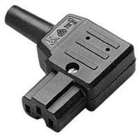 Hot wire connector C15A ATT.LOV.SERIES_POWERCONNECTORS 792 Socket, right angle Total number of pins: 2 + PE 10 A Black K